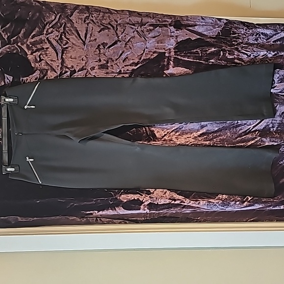 Cache Pants - Cache Blk Womens Slack w/Zipper Pockets Size 2 Fits Size 5/7